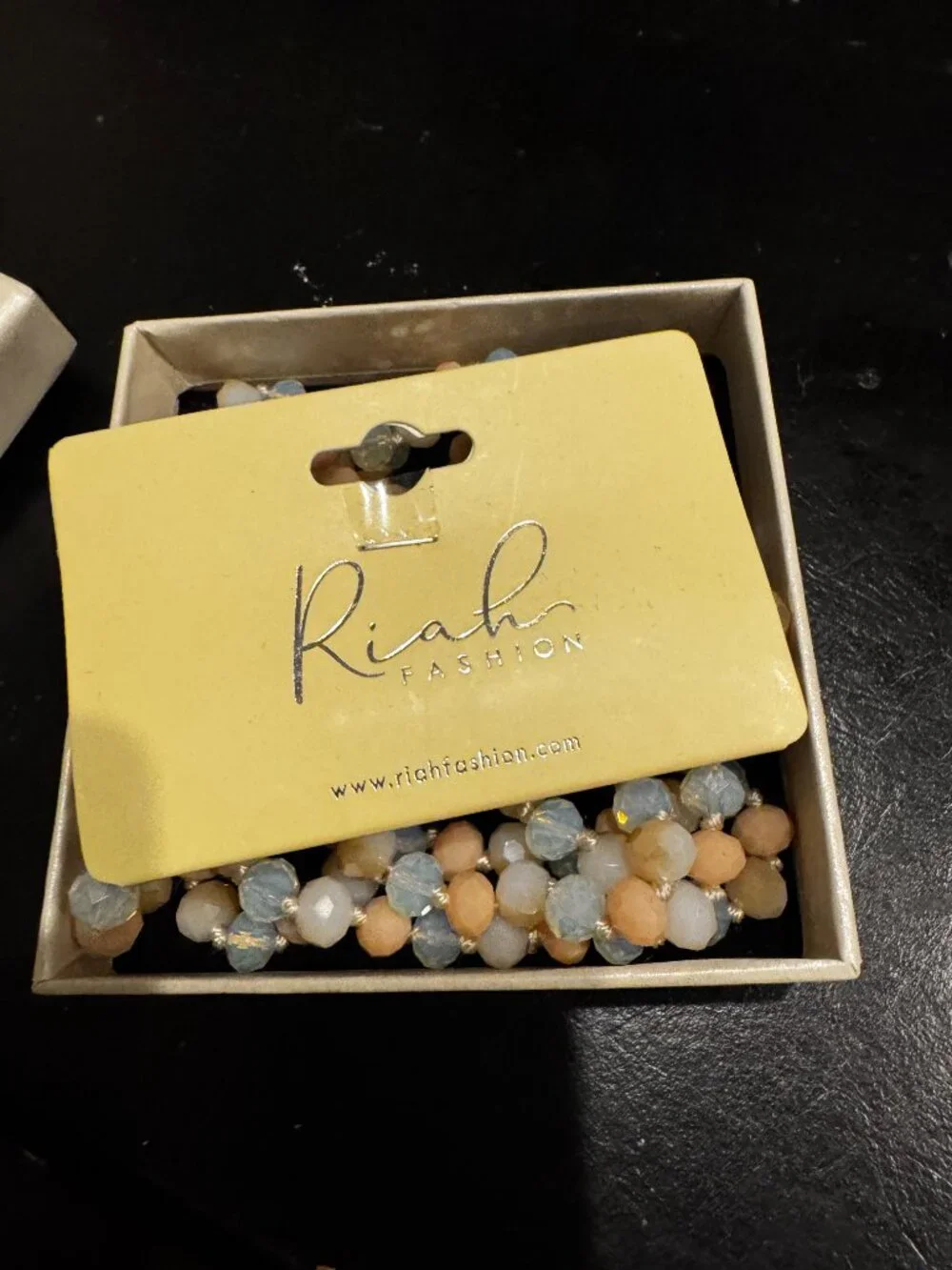 Riah Fashion Layered Beaded Bracelet Set NWT